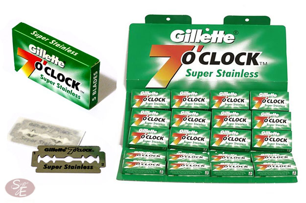 7 O'Clock Super Stainless Razor Blades (Green) - 100 Pack
