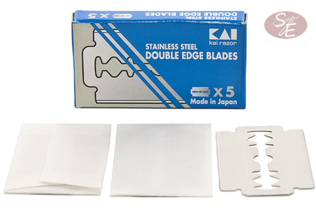 Stainless Steel Double Edge Safety Razor Blades - 5 Pack